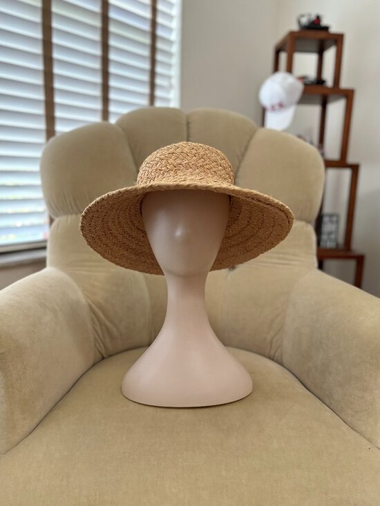 Auth HELEN KAMINSKI AUSTRALIA Natural Woven Raffia Straw Brim Sun Hat main image 7
